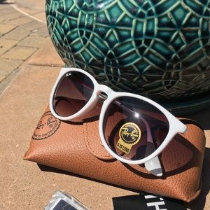 Ray-Ban White Erika Sunglasses